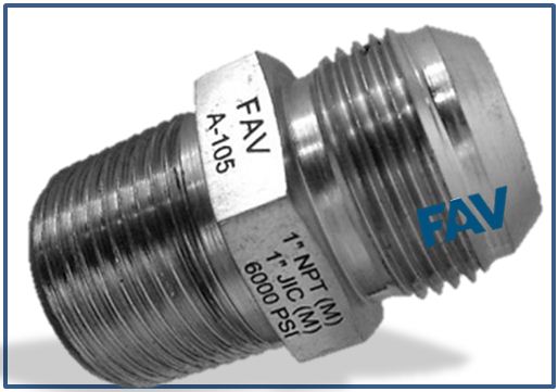 Adaptor JIC Male NPT Male ,10000 psi