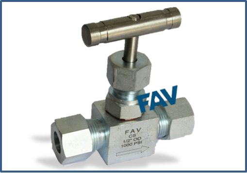 Steel Needle Valve OD 1000 psi