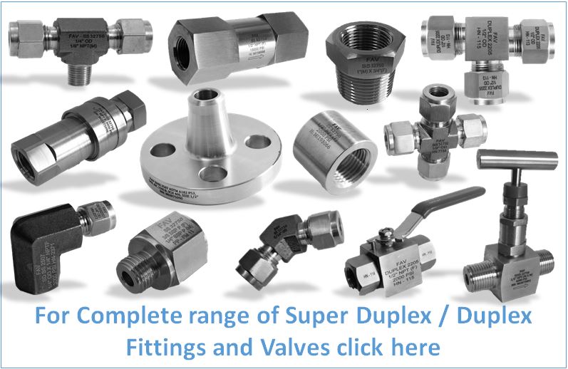 Super Duplex UNS32750 Fittings and Valves