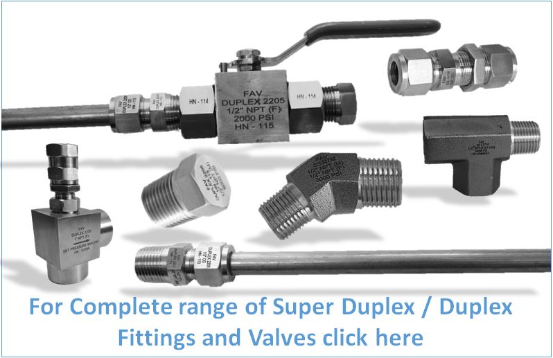 Super Duplex S32760 Fittings and Valves