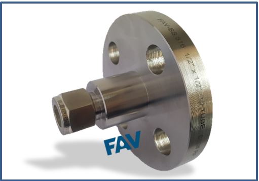 Flange to Tube Fitting Double Ferrule