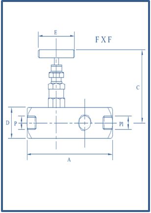 GAUGE VALVE ,MULTIPORT TYPE 6000 psi and 10000psi Female x Female