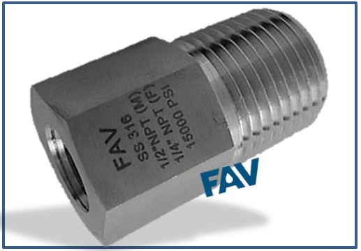 Hex Adapter NPT Male Female