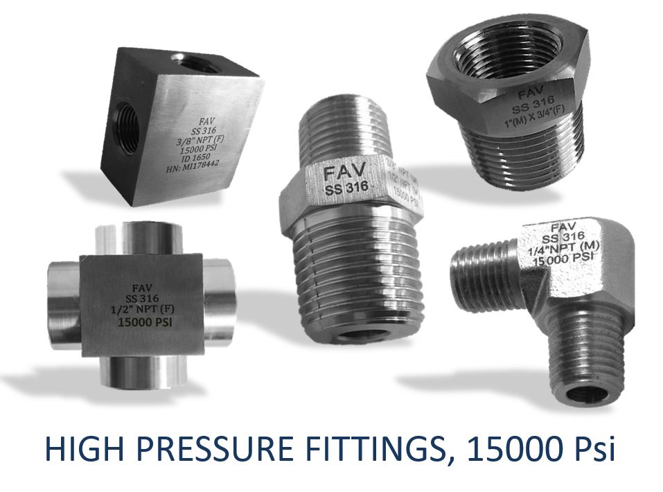 High Pressure Fittings 15000 psi