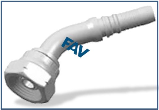 Interlock Fitting (BSP Thread 60° Cone Fitting) - BSP FEMALE 60°CONE O-RING