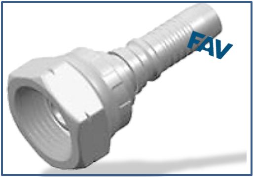 Interlock Fitting (BSP Thread 60° Cone Fitting) - BSP FEMALE 60°CONE O-RING