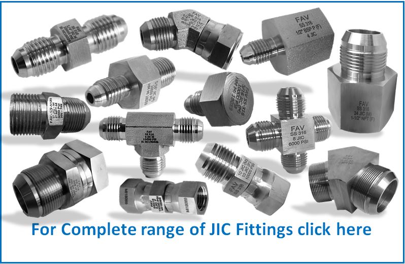 JIC AN SAE Flare Fittings