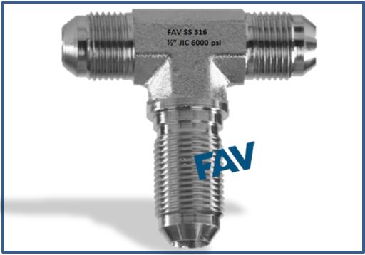 JIC Bulkhead Branch Tee