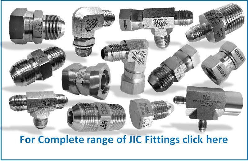 JIC Flare 37 Deg Fittings