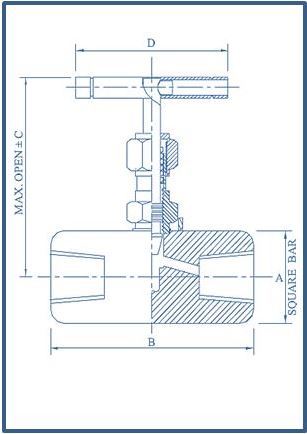 High Pressure Needle Valves 700 Bar Female X Female