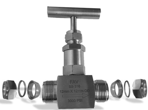 Needle Valve Compression Tube Double Ferrule