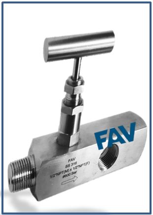 Needle Valve Guage Type with 4 ports ,Male X Female