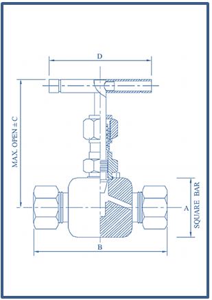 NEEDLE VALVE ,OD TUBE