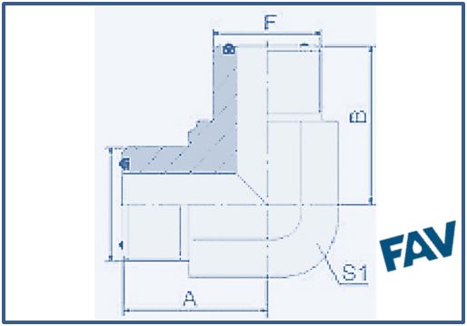 ORFS Fittings - 90ºELBOW ORFS MALE O-RING