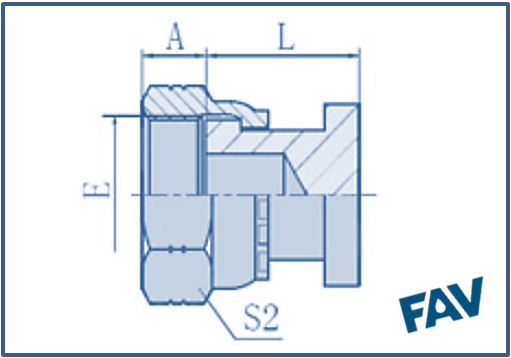 ORFS Fittings - ORFS FEMALE FLAT PLUG