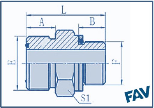 ORFS Fittings - ORFS MALE FLAT-BSP O-RING SEAL