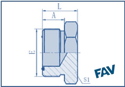 ORFS Fittings - ORFS MALE PLUG