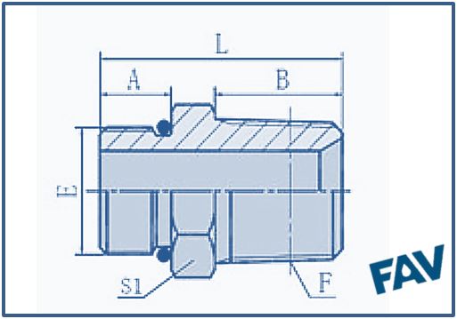 ORFS Fittings - SAE O-RING BOSS-BSPT MALE