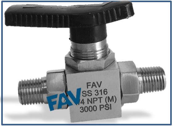 Panel Ball Valves Male