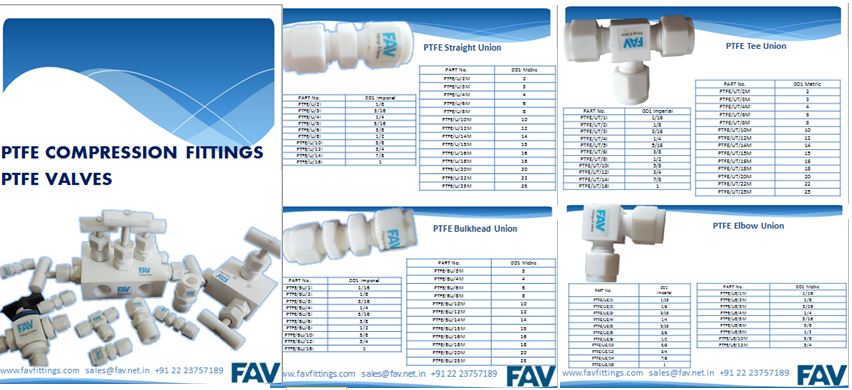 PTFE Fittings Catalogue PDF