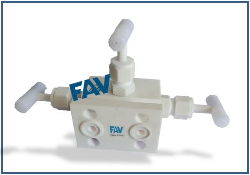 Teflon Manifold Valve T Type