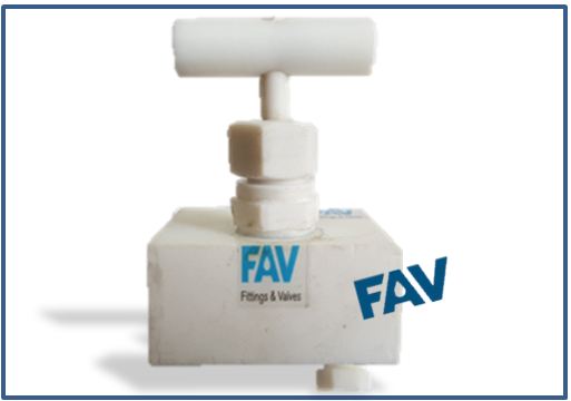 PTFE Needle Valve with Vent Plug