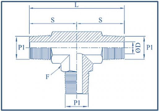 Duplex Pipe Male Tee