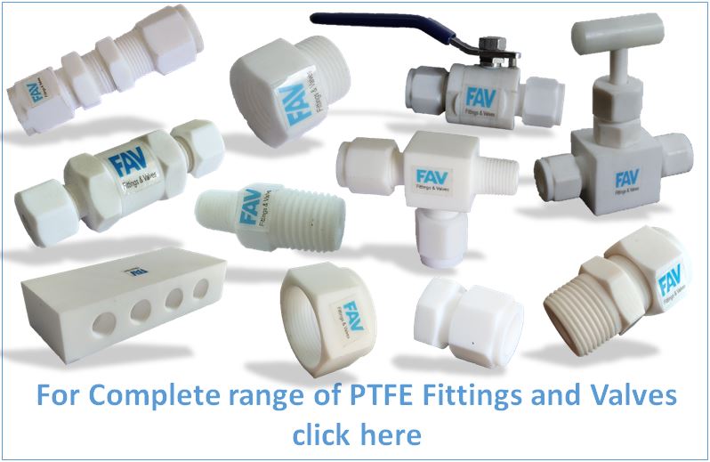 Teflon Double Ferrule Fittings and Valves