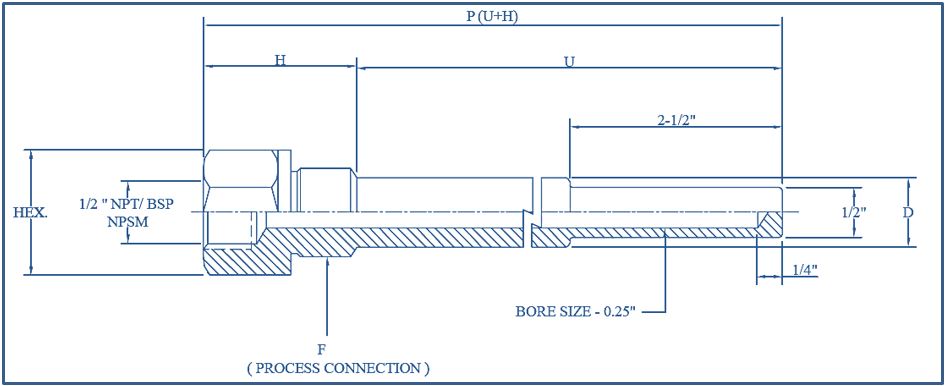 Straight Thermowell