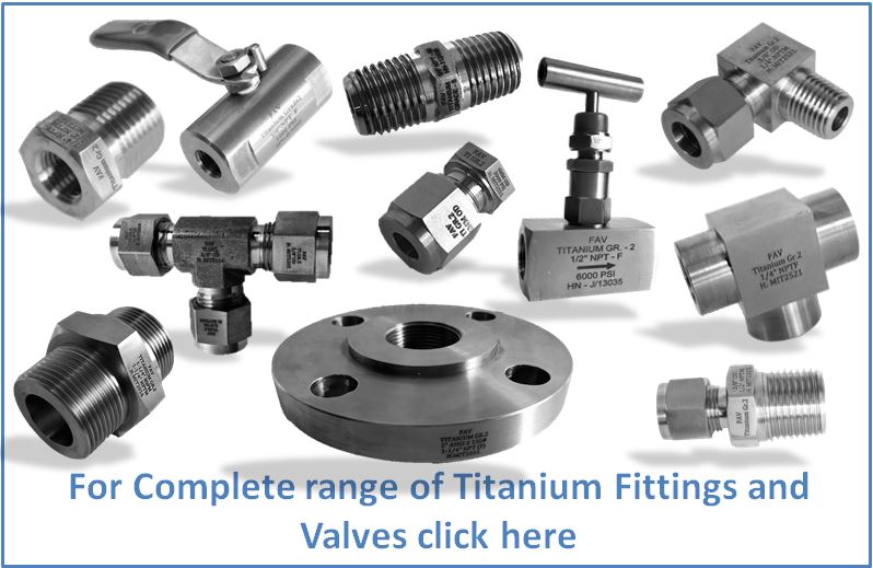 Titanium GR2 Fitting and Valve