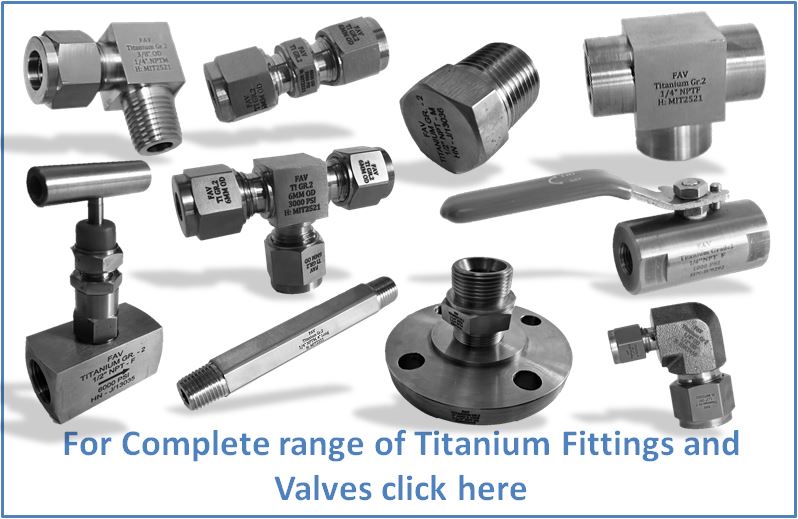 Titanium TI-GR2 Fittings and Valves