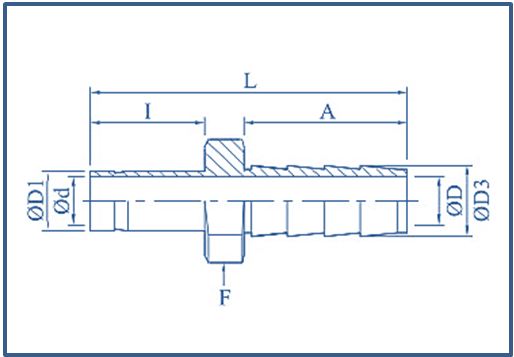 TUBE TO HOSE CONNECTOR