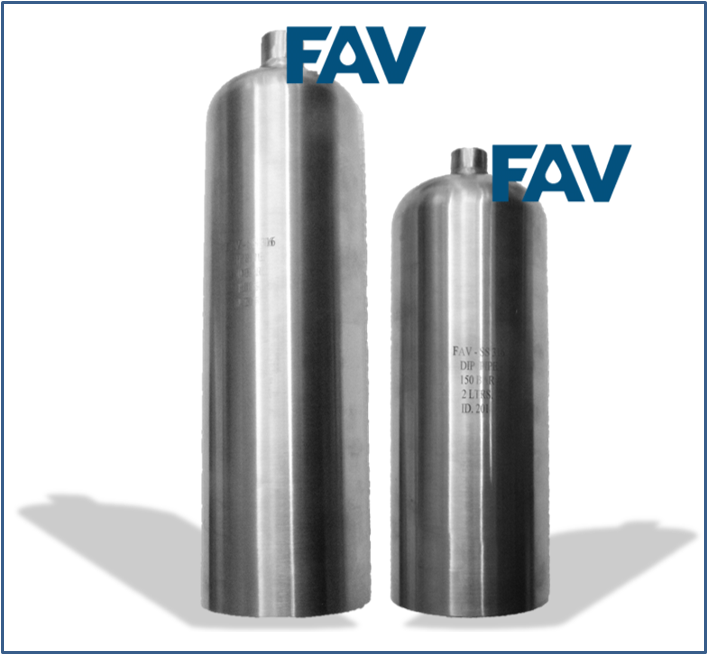 Single Ended Sampling Cylinders with Flat End for Stand Mounting