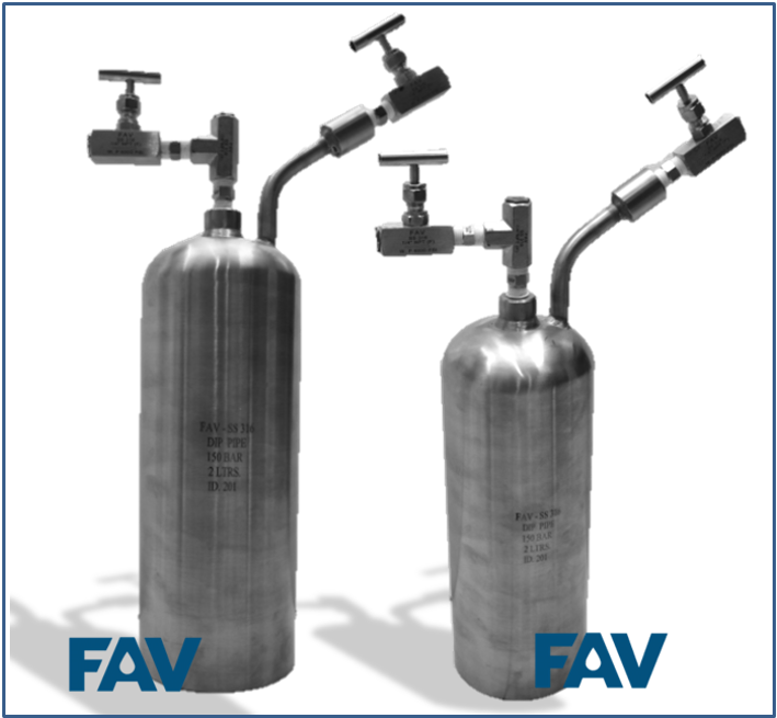 One End Sampling Cylinders with Flat End for Stand Mounting